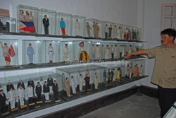 The Curator showing us the Doll Collection located at the old warehouse of the house
