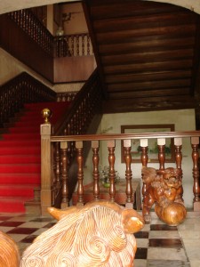 A glimpse of the house's interior