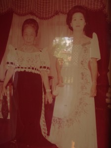 Dona Joesfa and the president's youngest sister who is the grandmother of actor-host Paolo Bediones