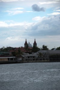 Church's towers and Dome as seen across Panay River