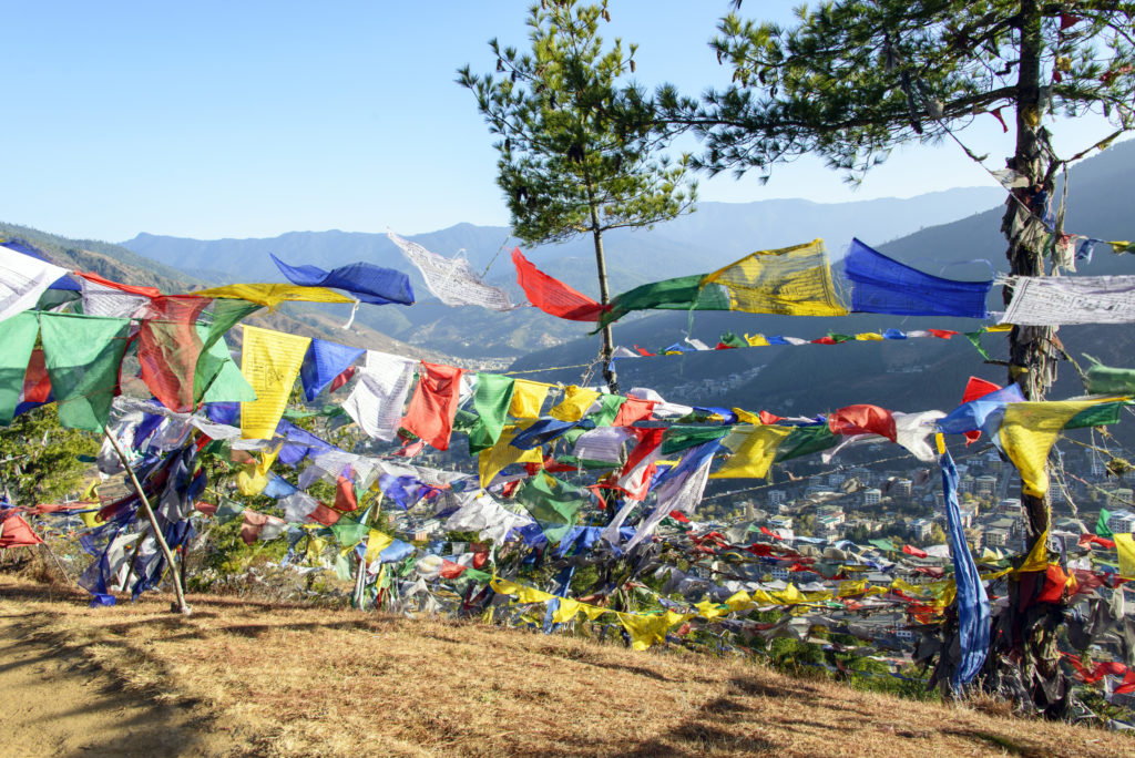 View onto Thimphu City