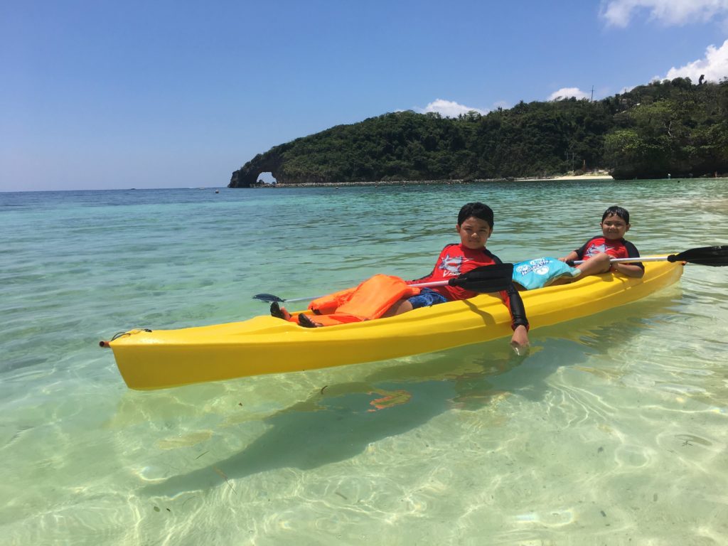 kayaking in boracay